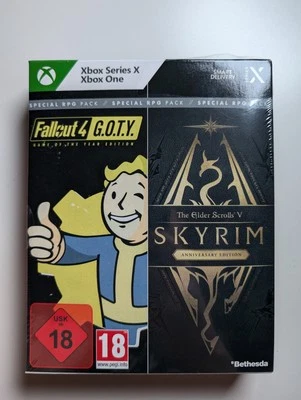 RPG Pack Skyrim Anniversary Edition + Fallout G.O.T.Y. Xbox One Neu OVP - Bild 1 von 4