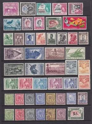 British Commonwealth Stamps MM, Used etc. EDVII, GV, GVI, QEII. Cat app £360 - Image 1 of 2