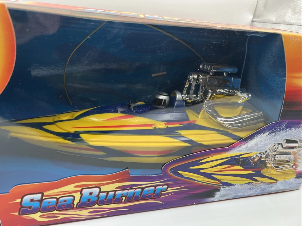 NEW Radio Shack Radio Control Boat “Sea Burner” Original Box & Stand, No Remote - Image 1 of 4