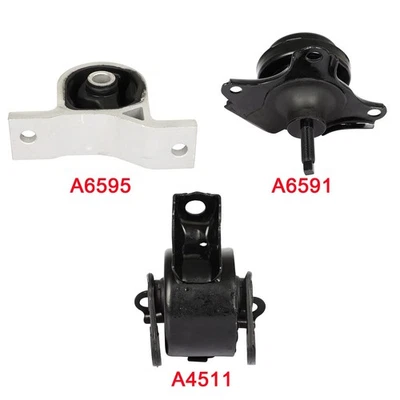 3x Kit de montaje de motor y transmisión para Acura 2002-2005 A6595 A6591 A4511 Foto 1 de 4