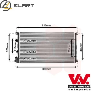 RADIATOR ENGINE COOLING 43002276 FOR OPEL MOVANO/Van/Platform/Chassis/Bus 2.8L - Picture 1 of 8