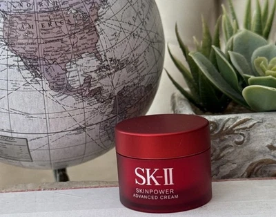 Crema avanzada SK-II SkinPower 0,4 OZ 14,5 ml mini tamaño de viaje nueva sin caja B Foto 1 de 4