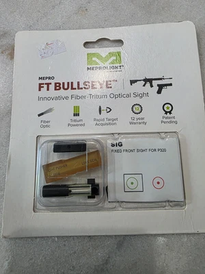 Mira de punto verde frontal fija Meprolight FT Bullseye para Sig P320 Foto 1 de 2