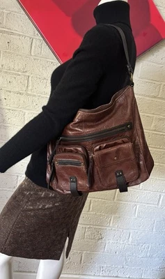 Bolso de hombro The Sak de cuero marrón Hobo Cartera Mensajero Foto 1 de 4