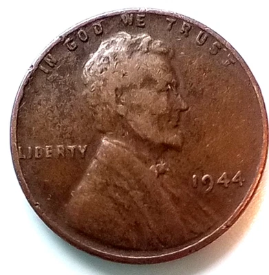 🌾 RARE 1944 Wheat Penny No Mint Mark “L” in Liberty On Rim Error BN - Image 1 of 2