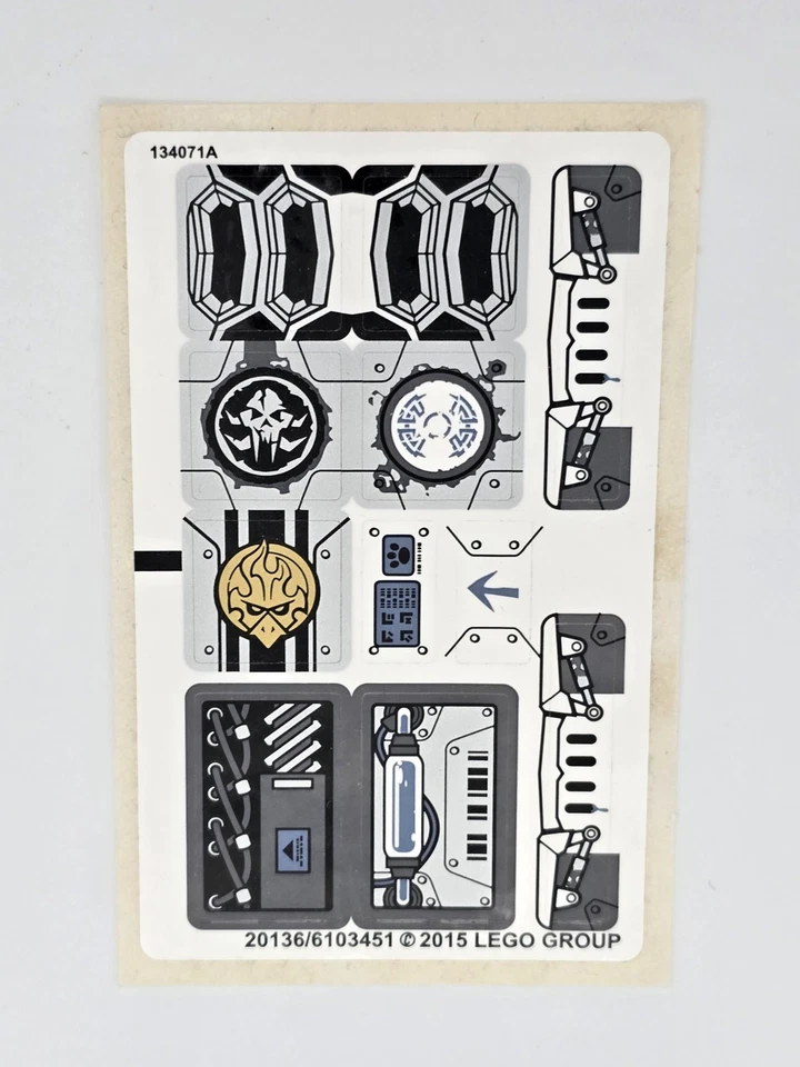 LEGO Sticker Sheet 70223 20135 Legends of Chima  Icebite's Claw Driller - Image 1 of 1