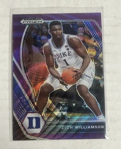 2021-22 Panini Prizm Draft Picks - Zion Williamson #63 Purple Wave Prizm Pelican - Picture 1 of 2