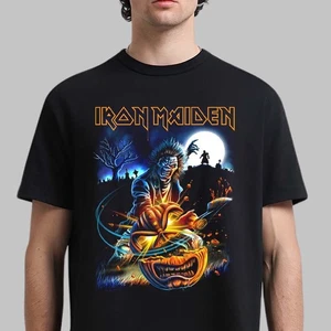 Iron Maiden Halloween 2025 Eddie Pumpkin Slasher T-Shirt Geschenk für Freunde alle - Bild 1 von 5