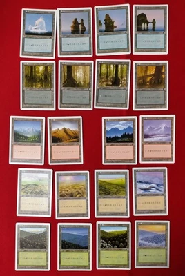 MTG 20 Land 5th V Symbol Simplified Chinese (14Mint & 5NM & 1EX) - Image 1 of 4