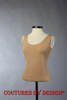 St John Knits Santana Shell Top Tank Camel Sz Small NWT - Image 1 of 2