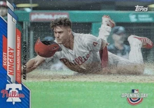 2020 Topps Opening Day SCOTT KINGERY Blue Foil #102 Phillies QTY Avail - Picture 1 of 1