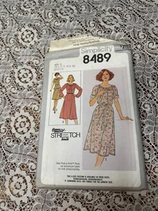 8489 Vtg Simplicity Pattern Misses 1970s Womens Prairie Shift Dress Sz 40-46 B - Picture 1 of 3