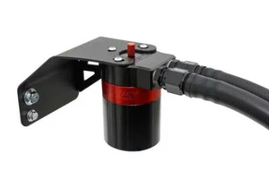 HPS Aluminum Oil Catch Can Kit for Subaru 08-14 WRX 2.5L Turbo RED 09 10 11 12 - Picture 1 of 4