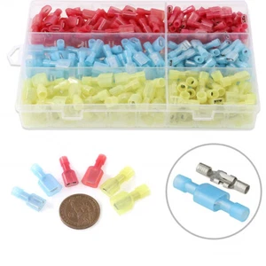 180PCS Nylon Male Female Insulated Wire Spade Terminal Crimp Connector 10-22AWG - Picture 1 of 16