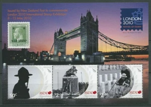 Nueva Zelanda 2010 LONDRES Cuerpo de Ejército ANZAC Bloque 258 sin usar (C25799) - Imagen 1 de 1