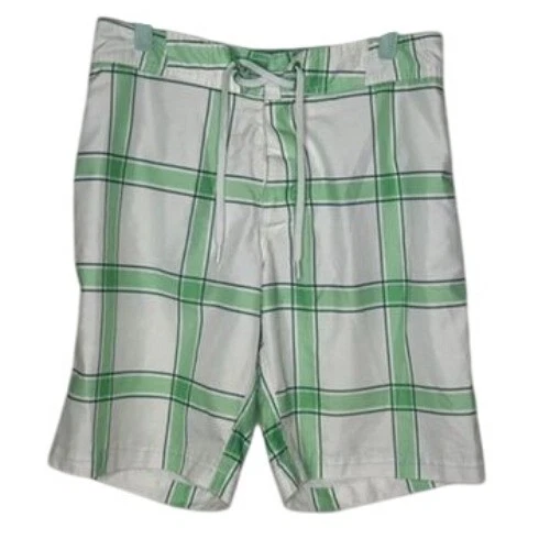 Bañador Old Navy Hombre Talla M Verde Cuadros Verano Vacaciones Primavera Playa Foto 1 de 4