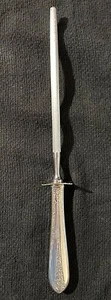 NATIONAL SILVER "MARGARET ROSE" STERLING SILVER SHARPENING STEEL -- RARE - Picture 1 of 4