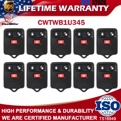 10pcs Remote Control Car Key Fob Fit For Ford F150 F250 1999 2000 2001 2002-2007 - Image 1 of 4