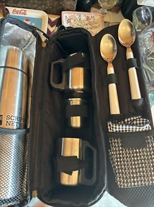 PICNIC AT ASCOT TRAVEL COFFEE, COCOA or TEA TOTE FOR 2-hot/cold - Picture 1 of 13