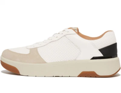 FitFlop Womens RALLY EVO Leather-Suede-Mesh Knit Sneaker NEW with Tags - Image 1 of 4