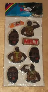 Vintage Mr. T geschwollene Aufkleber versiegelt in Verpackung 1980er Jahre A Team TV Show B A Baracus - Bild 1 von 6