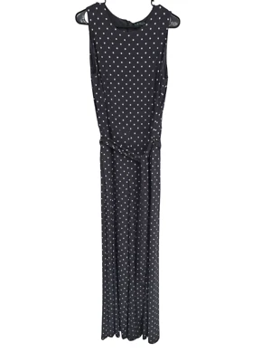 Комбинезон Lauren Ralph Lauren размер 14 серый белый в горошек широкая штанина - Изображение 1 из 4