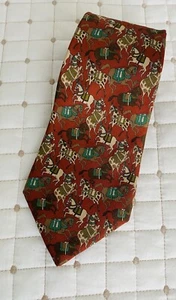 SALVATORE FERREGAMO LUXUS DESIGNER KRAWATTE-100%SEIDE- MUSTER: PFERDE-TOP! - Bild 1 von 6