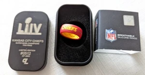 KANSAS CITY CHIEFS SUPER BOWL LIV NIB RING NUMBERED SZ6 GROOVE LIFE SILICONE - Picture 1 of 6