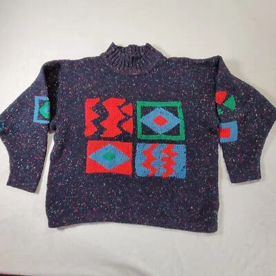 Vintage Esprit Sport Large Women's Geometric Retro Sweater  - Image 1 of 4