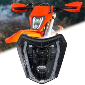 For KTM 2017-2023 EXC XCW 250 350 450 500 SMC-R 690 LED Headlight DRL Dirt bike - Picture 1 of 13