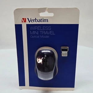 Verbatim Wireless Mouse Optical Mini Travel 2.4G Nano Receiver for Mac PC Purple - Picture 1 of 4