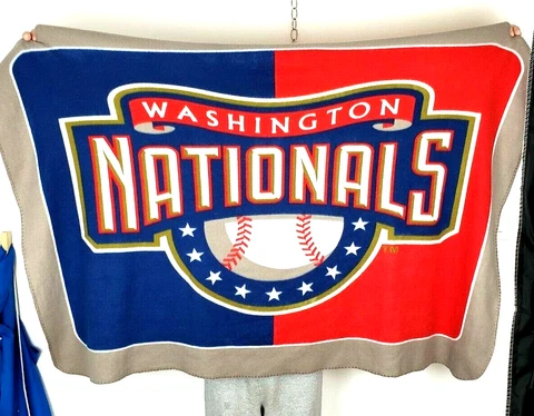 Washington Nationals Fleece Blanket Baseball Cover