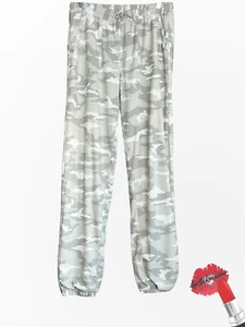 ATHLETA GIRLS Joggers Kids Size 16 / XXL Pants Grey Camo Camouflage Athleisure - Picture 1 of 17
