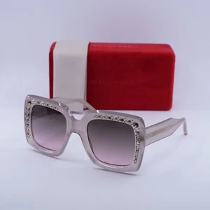 Carolina Herrera HER 0178/S 0FWM M2 Transparent Nude with Stones/Brown Pink G... - Picture 1 of 7