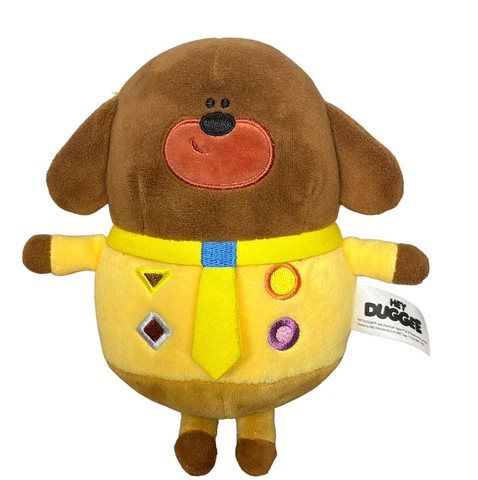 Hey Duggee Plush Stuffed Animal Dog Brown Yellow Tie BBC Toy 7” Cover