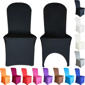 Time to Sparkle 1-100PCS Chair Covers Spandex Stretch Seat Cover Dining Wedding - Picture 1 of 16