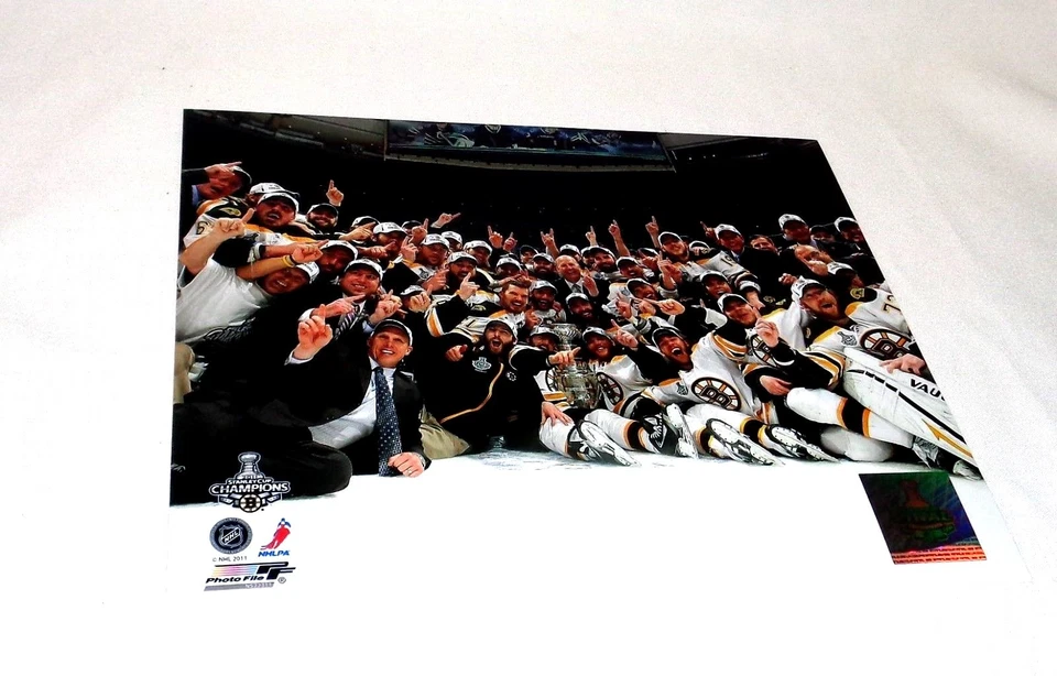 Foto de los Boston Bruins 2011 Stanley Cup Champions Celebrate Ice tamaño 16x20 Foto 1 de 1