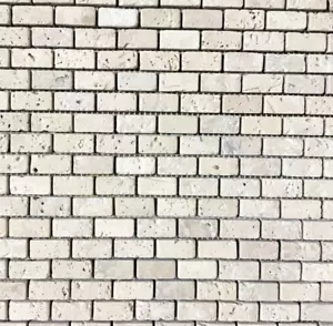 12x12 Tile Mosaic Nocce Cream Travertine Backsplash (10 Square Feet) Tiles T-30 - Picture 1 of 6