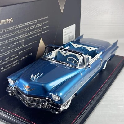 1/18 GLM Stamp 1956 Cadillac Eldorado Biarritz Open roof Bahama Blu STM1956001 G - Image 1 of 4