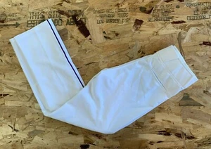 "NUEVOS"" ROPA DEPORTIVA DE TRABAJO EN EQUIPO Pantalones de béisbol blancos pierna abierta de tubo azul talla L" - Imagen 1 de 9
