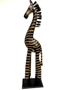 24" Tall Hand-Carved Giraffe - Picture 1 of 7