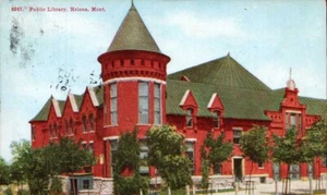 Postcard Helena Montana MT Public Library Pm 1911 - Picture 1 of 2
