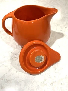 Rare Fiestaware Vintage Orange Fiesta Kitchen Jug . Circa 1938-1942 - Picture 1 of 10