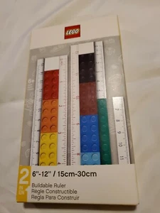 LEGO Blocchi Costruzioni Righello Convertibile Costruibile 28 Pezzi Colori Arcobaleno Nuovo - Foto 1 di 4