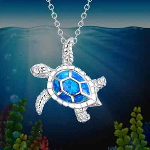 Cute Turtle Enamel Pendant Necklace 4 Colours to choose from (3K) * - Picture 1 of 10