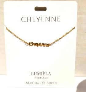 "Lumiela Cheyenne personalisierte Halskette Marina De Buchi nickelfrei 15"" bis 20" - Bild 1 von 4