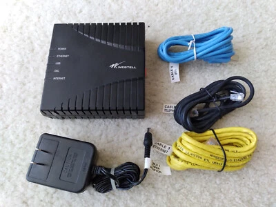 Westell Wind River (model# B90-610030-06) Rev. D (refurbished) DSL Router Modem  - Image 1 of 4