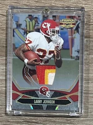 2008 Donruss Gridiron Gear #50 Larry Johnson Prime Jersey Patch #/50 - Image 1 of 2