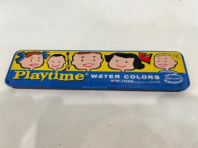Vintage Playtime Water Colors Binney & Smith Nº. 515 EUA   - Imagem 1 de 3