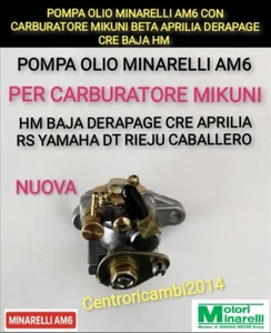 POMPA OLIO MINARELLI AM6 CARBURATORE MIKUNI BETA APRILIA DERAPAGE CRE BAJA HM DT - Foto 1 di 2